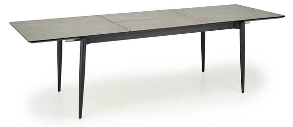 Masa extensibila CHARLES, gri/negru, 180/260x90x76 cm