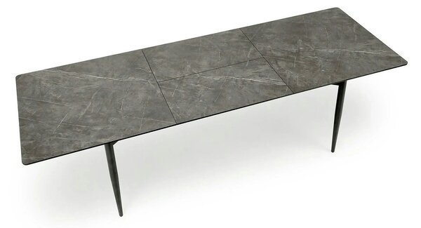 Masa extensibila CHARLES, gri/negru, 180/260x90x76 cm