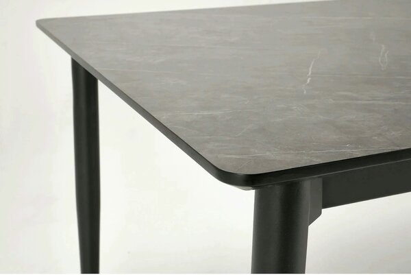 Masa extensibila CHARLES, gri/negru, 180/260x90x76 cm