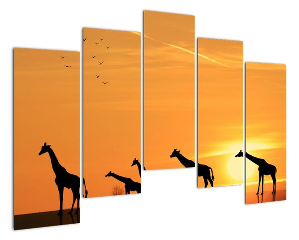 Tablou modern - girafe (125x90cm)