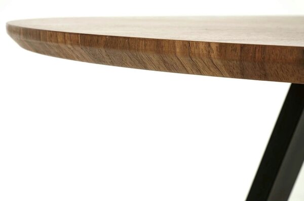 Masa DANILO, nuc/negru, 120x74 cm