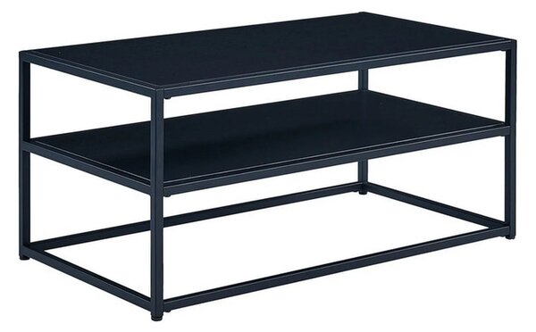 Masuta cafea Symphony A, negru, PAL laminat/metal, 90x50x42 cm