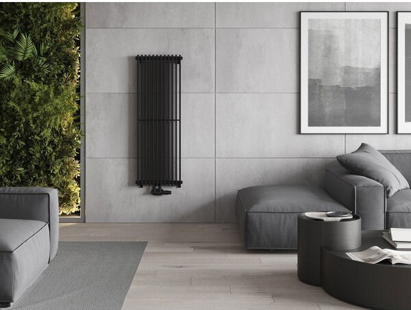 Mexen Kansas radiator decorativ 1200 x 420 mm, 842 W, negru - W204-1200-420-00-70