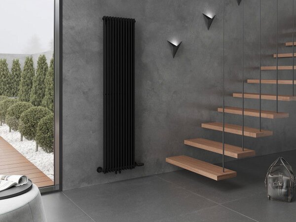Mexen Kansas radiator decorativ 1800 x 420 mm, 1242 W, negru - W204-1800-420-00-70