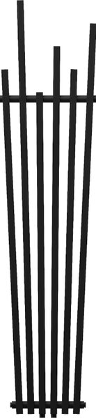 Mexen Omaha radiator decorativ 1800 x 420 mm, 655 W, negru - W208-1800-420-00-70