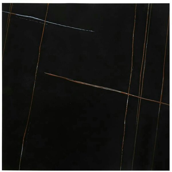 Masuta cafea FELICIA, negru/auriu, ceramica/metal, 80x80x46 cm