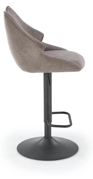 Scaun bar H122, gri - Vardo 11/negru, stofa clasica/metal, 50x54x96/11