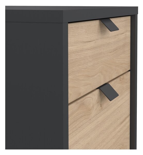 Dulap gri antracit/cu aspect de lemn de stejar 41x61 cm Sign – Tvilum