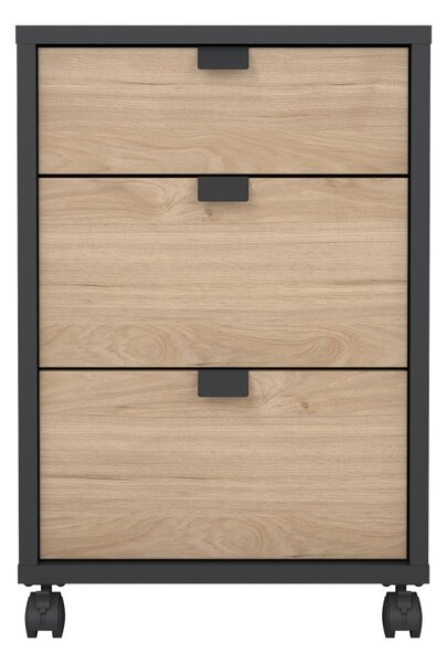 Dulap gri antracit/cu aspect de lemn de stejar 41x61 cm Sign – Tvilum