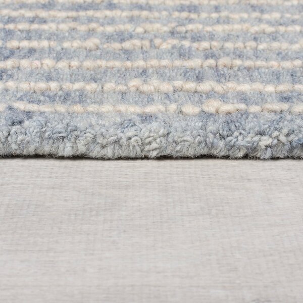Covor albastru deschis țesut manual din lână 160x230 cm Memphis Wool – Flair Rugs
