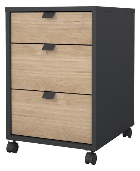 Dulap gri antracit/cu aspect de lemn de stejar 41x61 cm Sign – Tvilum