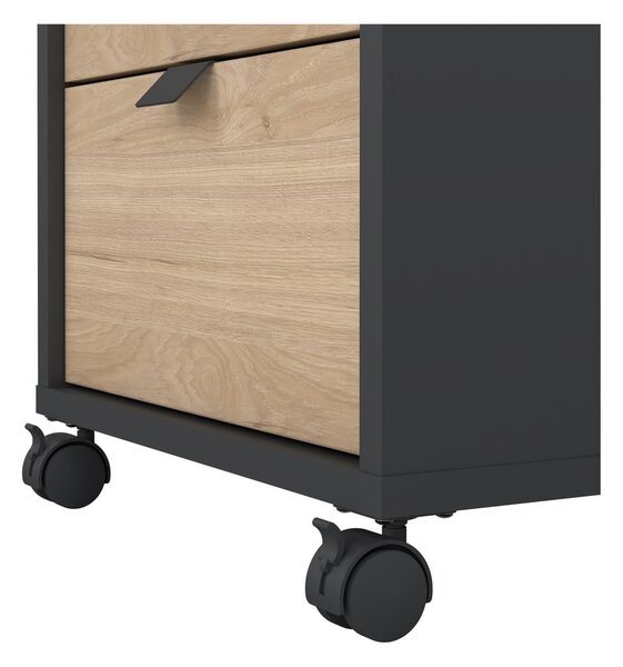 Dulap gri antracit/cu aspect de lemn de stejar 41x61 cm Sign – Tvilum