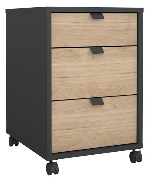 Dulap gri antracit/cu aspect de lemn de stejar 41x61 cm Sign – Tvilum