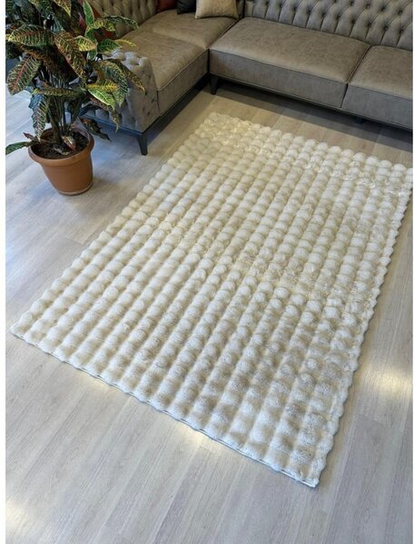 Covor fildeș lavabil 120x170 cm Bubble Emarald – Mila Home