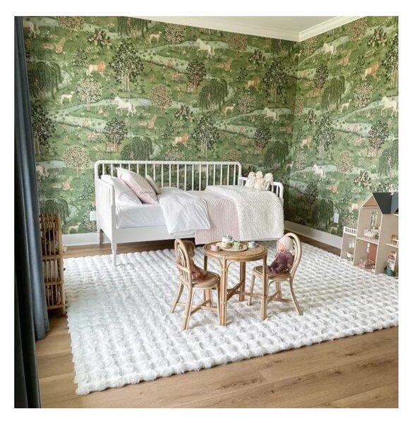 Covor alb lavabil 150x230 cm Bubble White – Mila Home