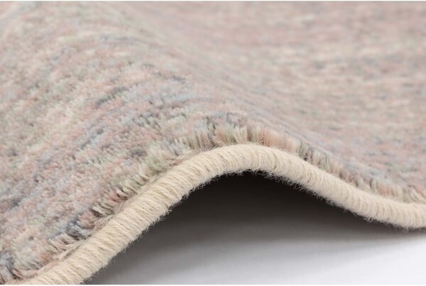 Covor roz/gri din lână 133x180 cm Calvi rose – Agnella