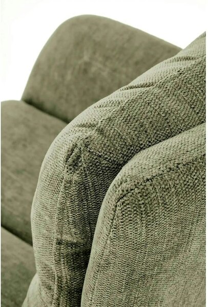 Scaun rotativ K495, verde/negru, stofa clasica/metal, 60x65x87 cm