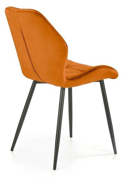 Scaun bucatarie material textil K453, caramiziu, 48x53x86 cm