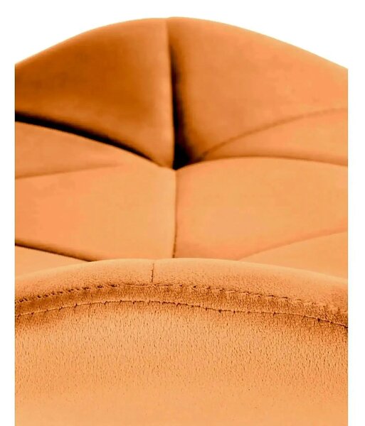 Scaun bucatarie material textil K453, caramiziu, 48x53x86 cm