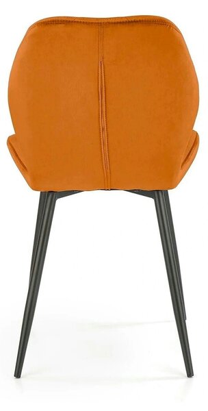 Scaun bucatarie material textil K453, caramiziu, 48x53x86 cm