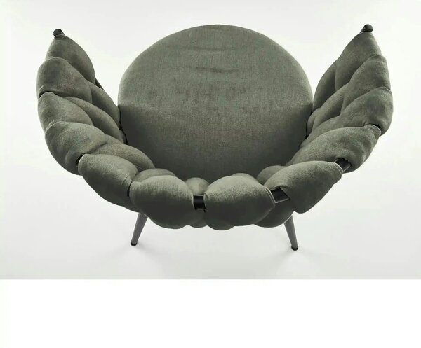Scaun K516, verde/negru, stofa clasica/metal, 57x60x79 cm