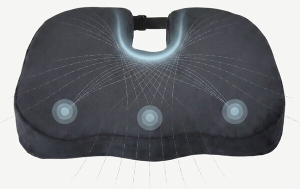 Perna ortopedica sezut memory foam cu gel si ventilatie ORTO COCCIS Ae