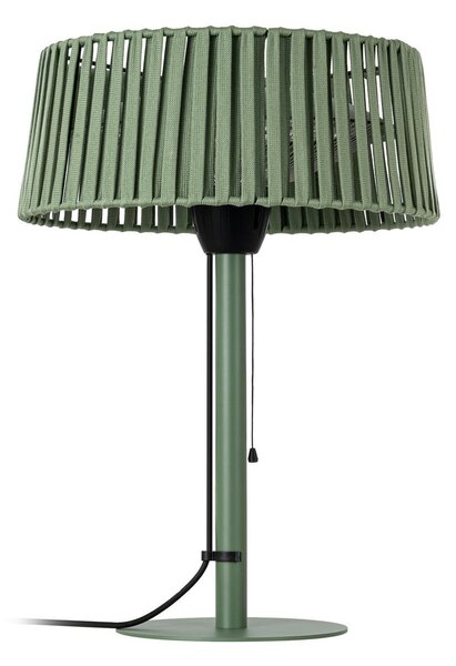 Încălzitor de masă Pyravo, verde, aluminiu, înălțime 70 cm, IP44 - Lucande Lucande, Pyravo, Verde, Metal, Modern
