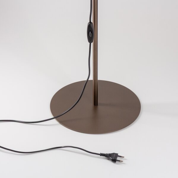 Brilagi - Lampă de podea VULCANO 3xG9/8W/230V bronz/bej fumuriu