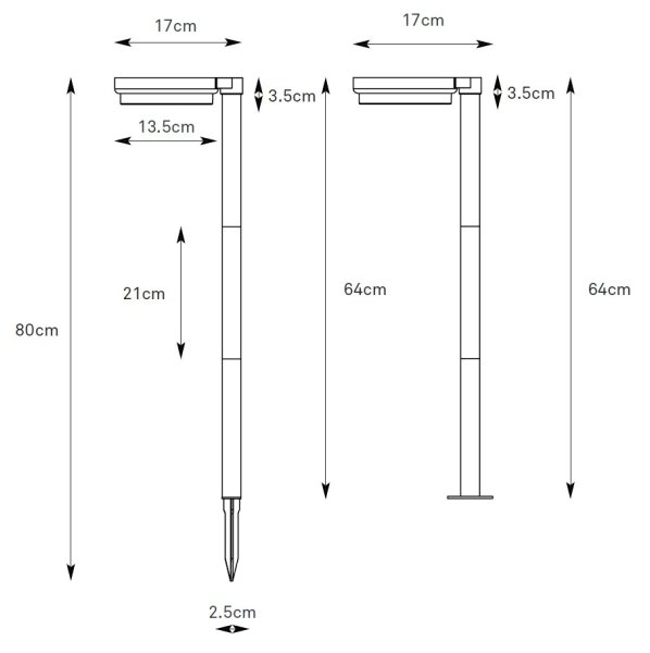 Markslöjd 108953 - Lampă solară LED reglabilă FRAME LED/2W/3,7V 4000 mAh IP44