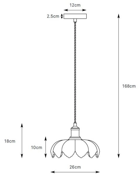 Markslöjd 109178 - Pendul cu cablu KURAGE, 1 x E27, 40 W, 230 V, alamă/roz fumuriu