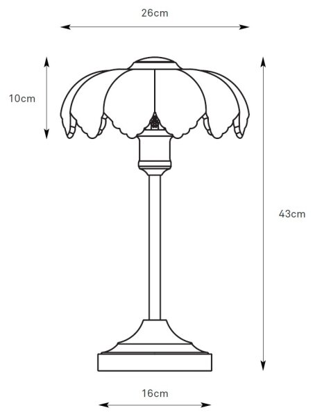 Markslöjd 109180 - Lampă de masă KURAGE 1xE27/60W/230V alamă/bej fumuriu