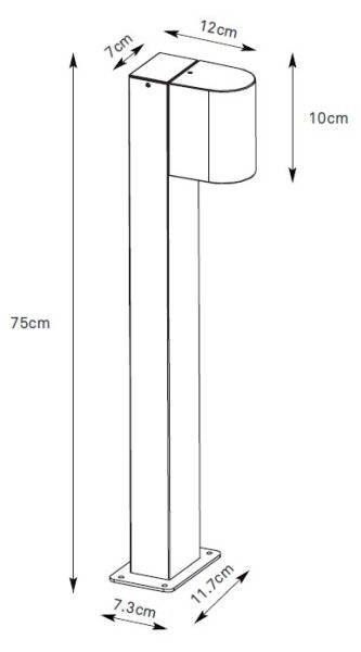 Markslöjd 109114 - Lampă LED reglabilă de exterior ALOR LED/4,9W/230V IP65 maro
