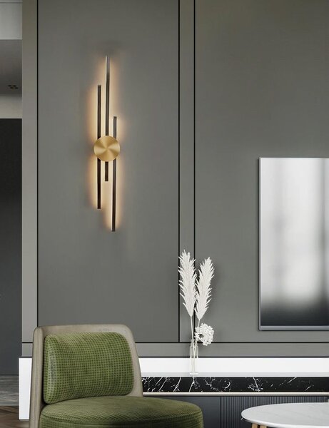 Lampa de perete LED APP1437-W BLACK GOLD