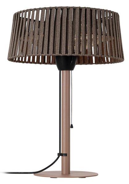 Încălzitor de masă Pyravo, maro, aluminiu, înălțime 70 cm, IP44 - Lucande Lucande, Pyravo, Maro / Rugină, Metal, Modern