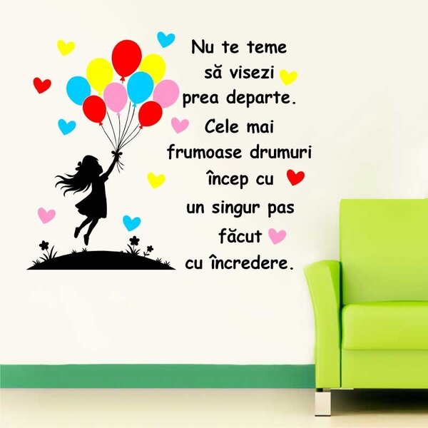 Sticker perete Nu te teme sa visezi