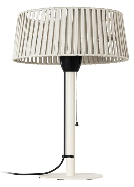 Încălzitor de masă Pyravo, bej, aluminiu, înălțime 70 cm, IP44 - Lucande Lucande, Pyravo, Bej, Metal, Modern