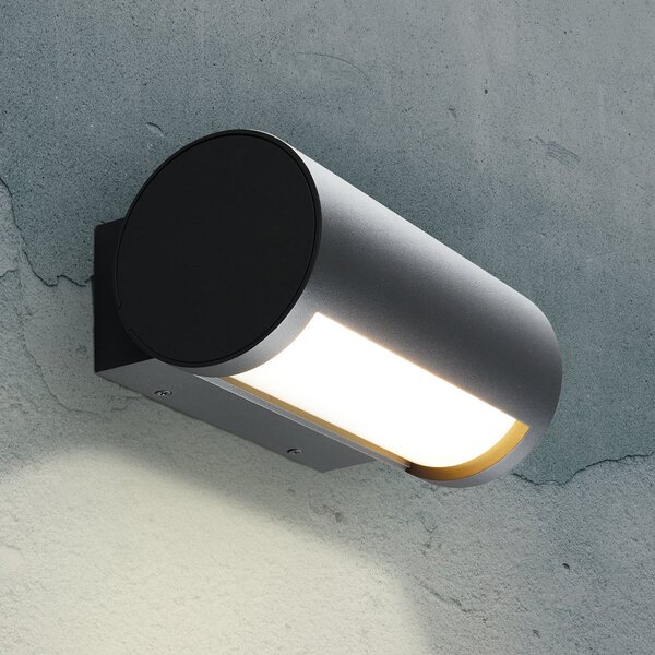 Heitronic Timor LED în aer liber lumina de perete, lumină reglabilă, Negru, Metal, Modern
