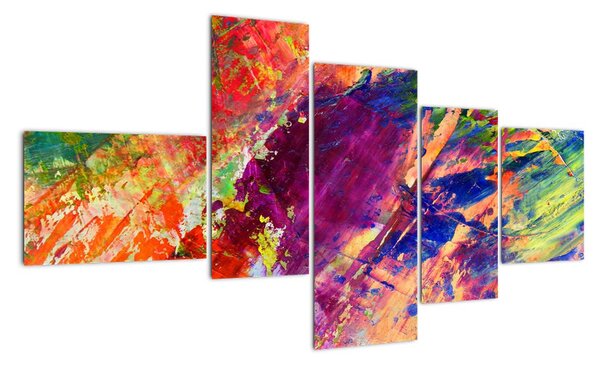 Tablou abstract în culori (150x85cm)