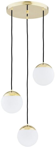 Argon Livia lampă suspendată 3x7 W alb-alamă 1416