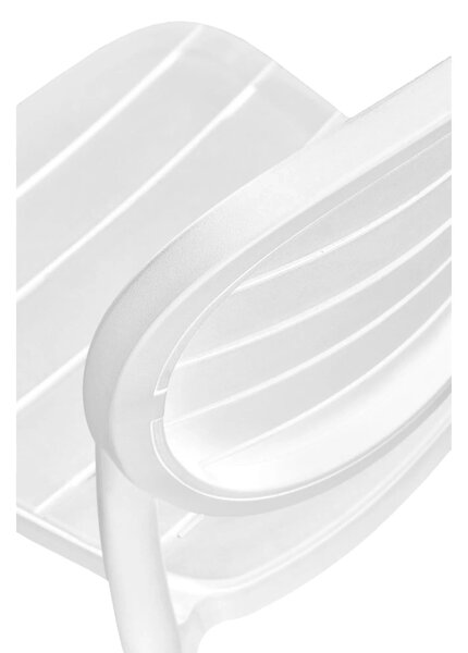 Scaun de gradina K529, alb, polipropilena, 42x51x83 cm