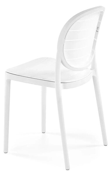 Scaun de gradina K529, alb, polipropilena, 42x51x83 cm