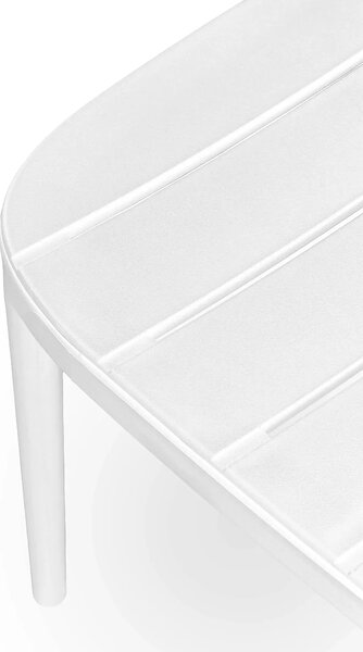 Scaun de gradina K529, alb, polipropilena, 42x51x83 cm