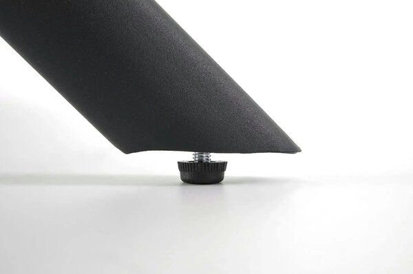 Scaun rotativ K528, gri/negru, stofa catifelata/metal, 60x67x90 cm