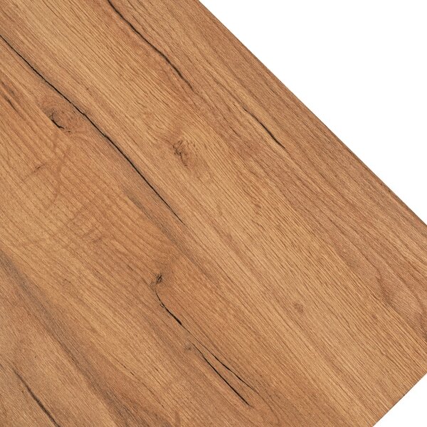 Masă sufragerie extensibilă Menores (stejar craft auriu + negru) (pentru 4-6 persoane). 1119034