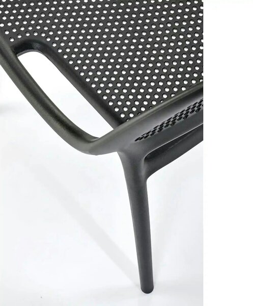 Scaun de gradina K532, negru, polipropilena, 50x56x80 cm