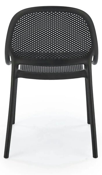Scaun de gradina K532, negru, polipropilena, 50x56x80 cm