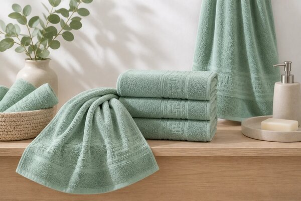 Prosop HORECA Greek Border 500g (Mint Lagoon) 50x90 cm