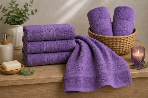 Prosop HORECA Greek Border 500g (Royal Amethyst) 50x90 cm
