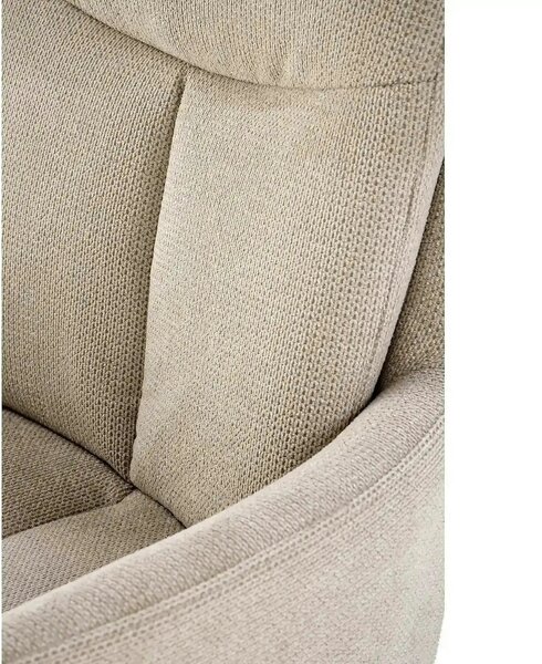 Scaun bej tapitat K536, stofa clasica/metal, 62x68x85 cm