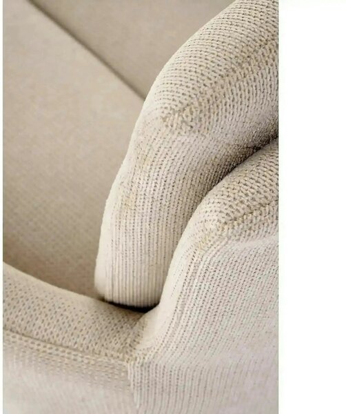 Scaun bej tapitat K536, stofa clasica/metal, 62x68x85 cm